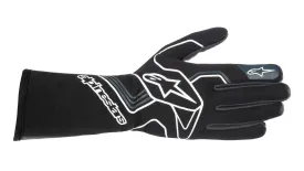 ALPINESTARS 3551023_1169_S TECH 1-RACE v3 Racing gloves, FIA 8856-2018, black/tar gray, Size S