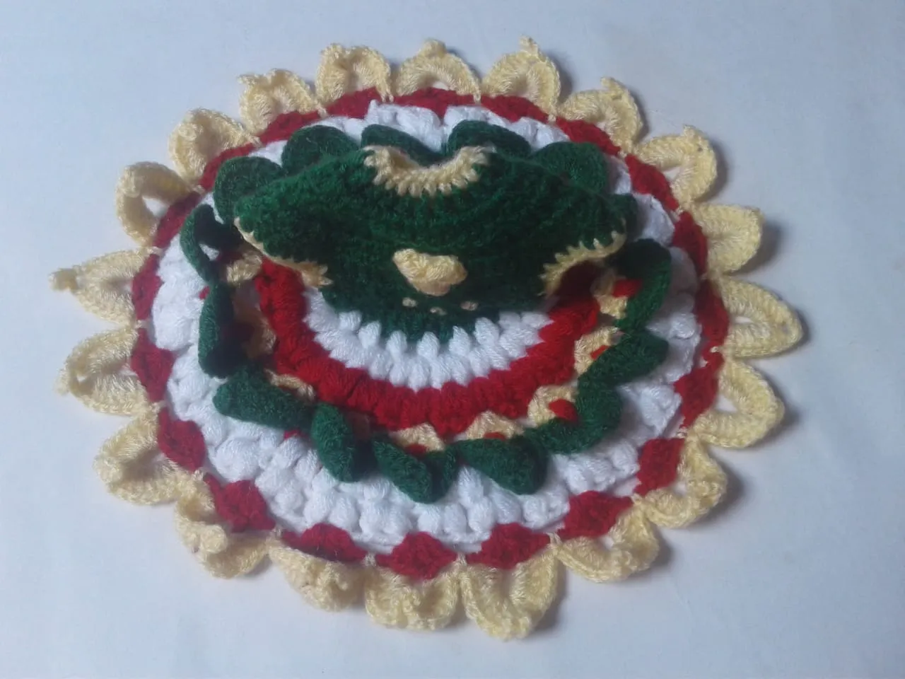 Beautiful Multicolor Graminarts Handmade Poshak For Size No. 3 - 4 Laddu Gopal Ji