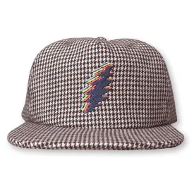 Bolt Sherlock Hat / Pecan Pie Houndstooth Wool with Caviar Bolt