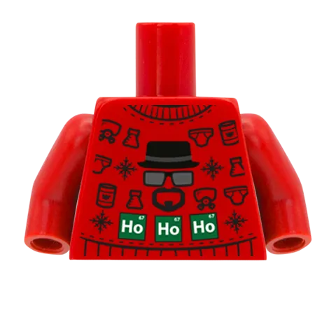 Bricking Bad Christmas Jumper - CUSTOM DESIGN MINIFIGURE TORSO