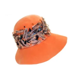 CHRISTIAN DIOR Chapeaux Orange Floppy Hat