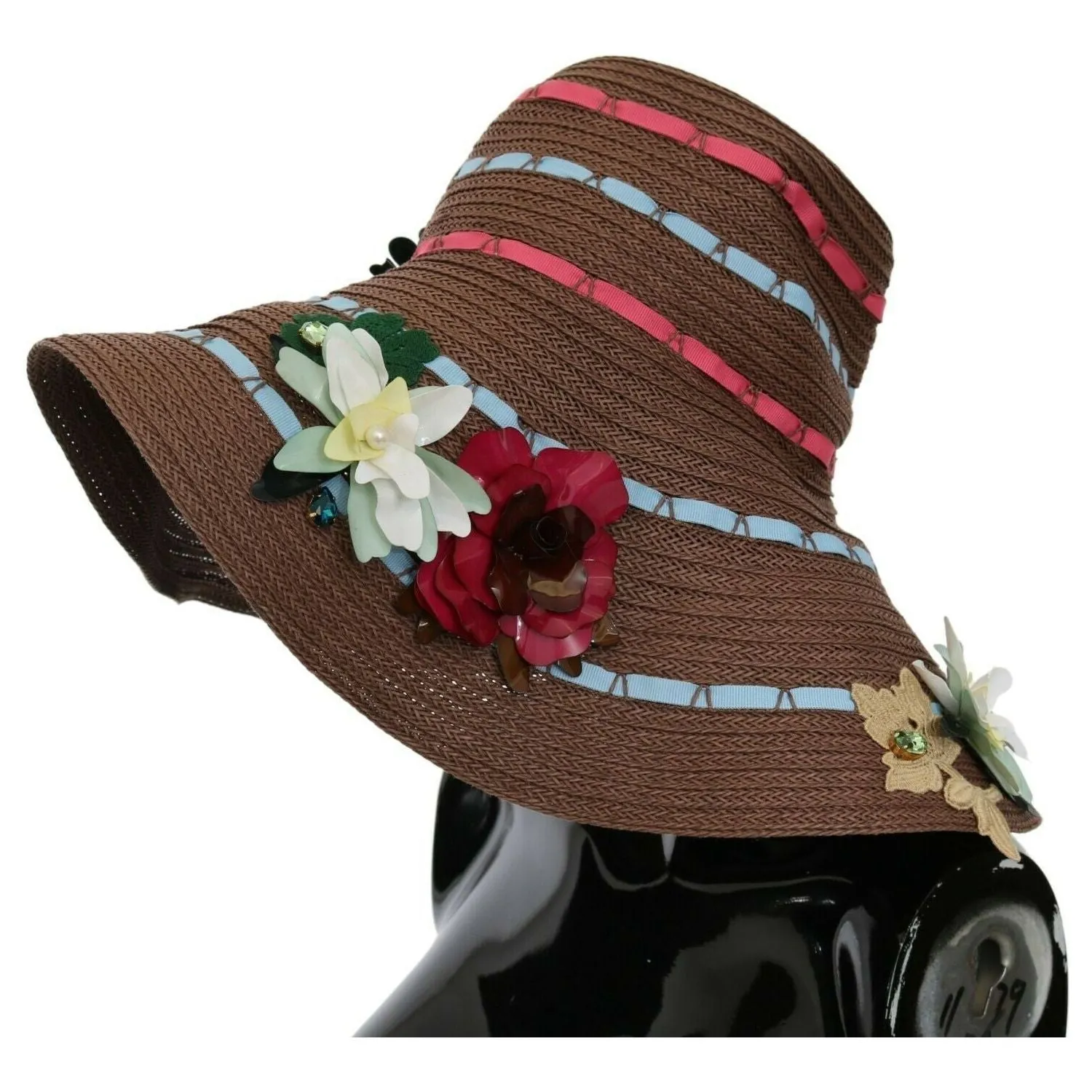 Dolce & Gabbana Elegant Floppy Floral Wide Brim Hat