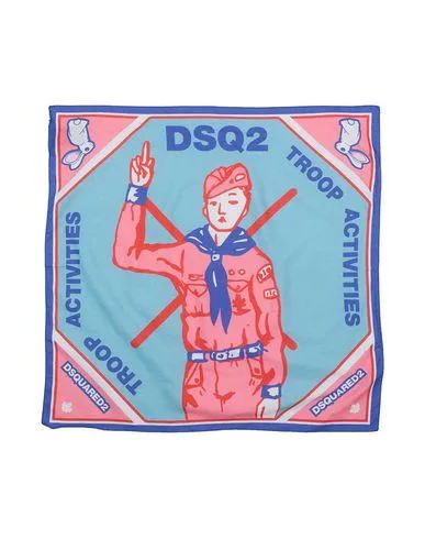 Dsquared2 Women Square scarf Sky blue -- --