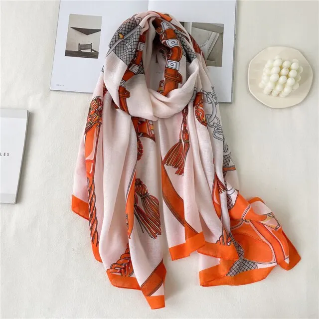 Elegant Winter Head Wrap Muslimah Pashmina Scarf