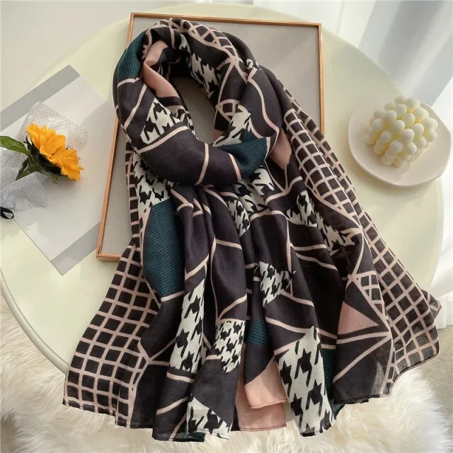 Elegant Winter Head Wrap Muslimah Pashmina Scarf