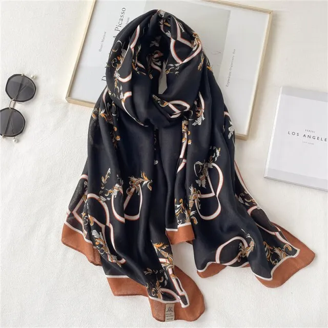 Elegant Winter Head Wrap Muslimah Pashmina Scarf