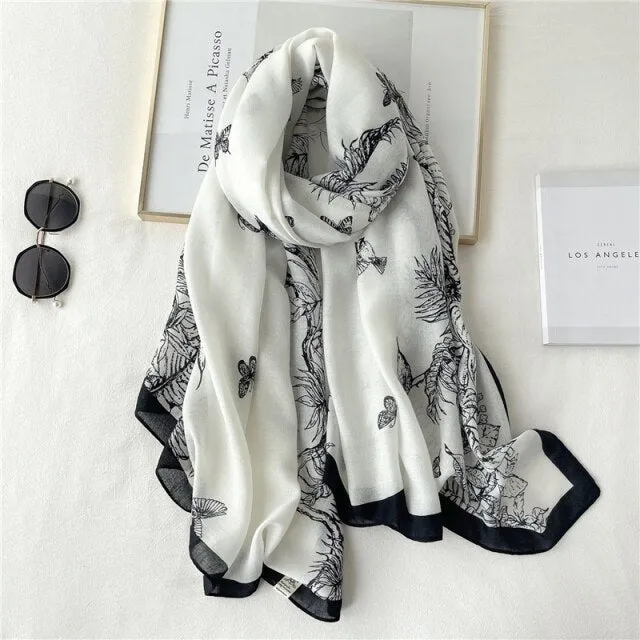 Elegant Winter Head Wrap Muslimah Pashmina Scarf