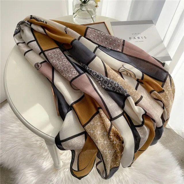 Elegant Winter Head Wrap Muslimah Pashmina Scarf