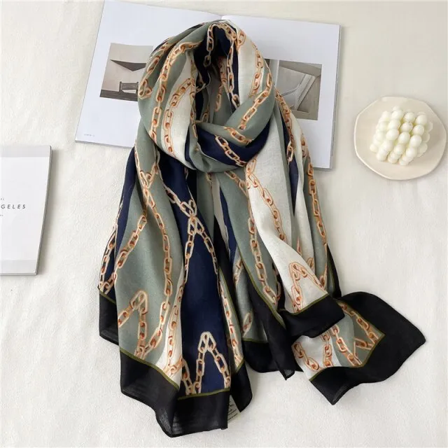 Elegant Winter Head Wrap Muslimah Pashmina Scarf