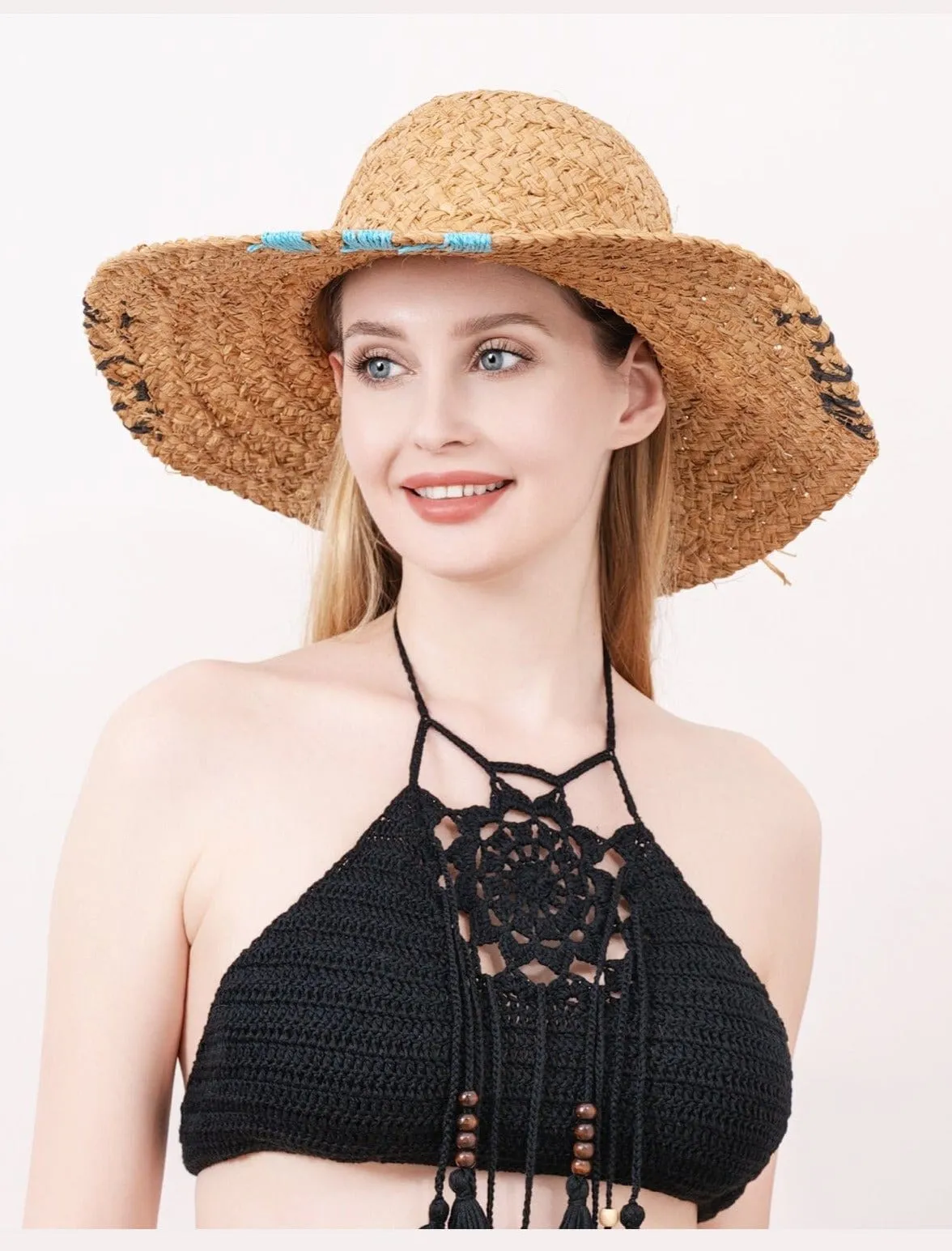 H3327 Boho XOXO Floppy Hat