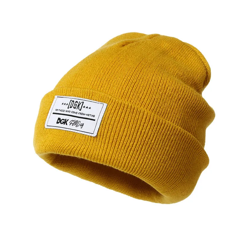 Hats Keep Warm Autumn and Winter Knitted Hat Female Letter Hip-hop Woolen Hat Brand Beanies Hats for Women and Man