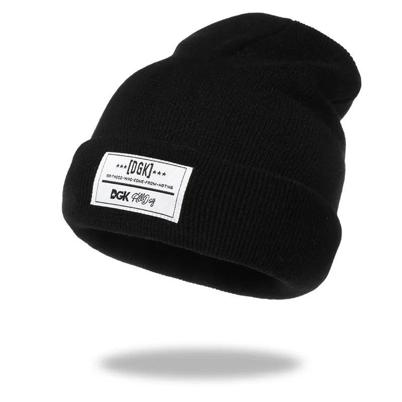 Hats Keep Warm Autumn and Winter Knitted Hat Female Letter Hip-hop Woolen Hat Brand Beanies Hats for Women and Man