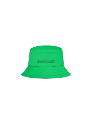 Kids Oilseed Hemp Canvas Bucket Hat—jade green