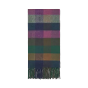 Large Wool Check Scarf