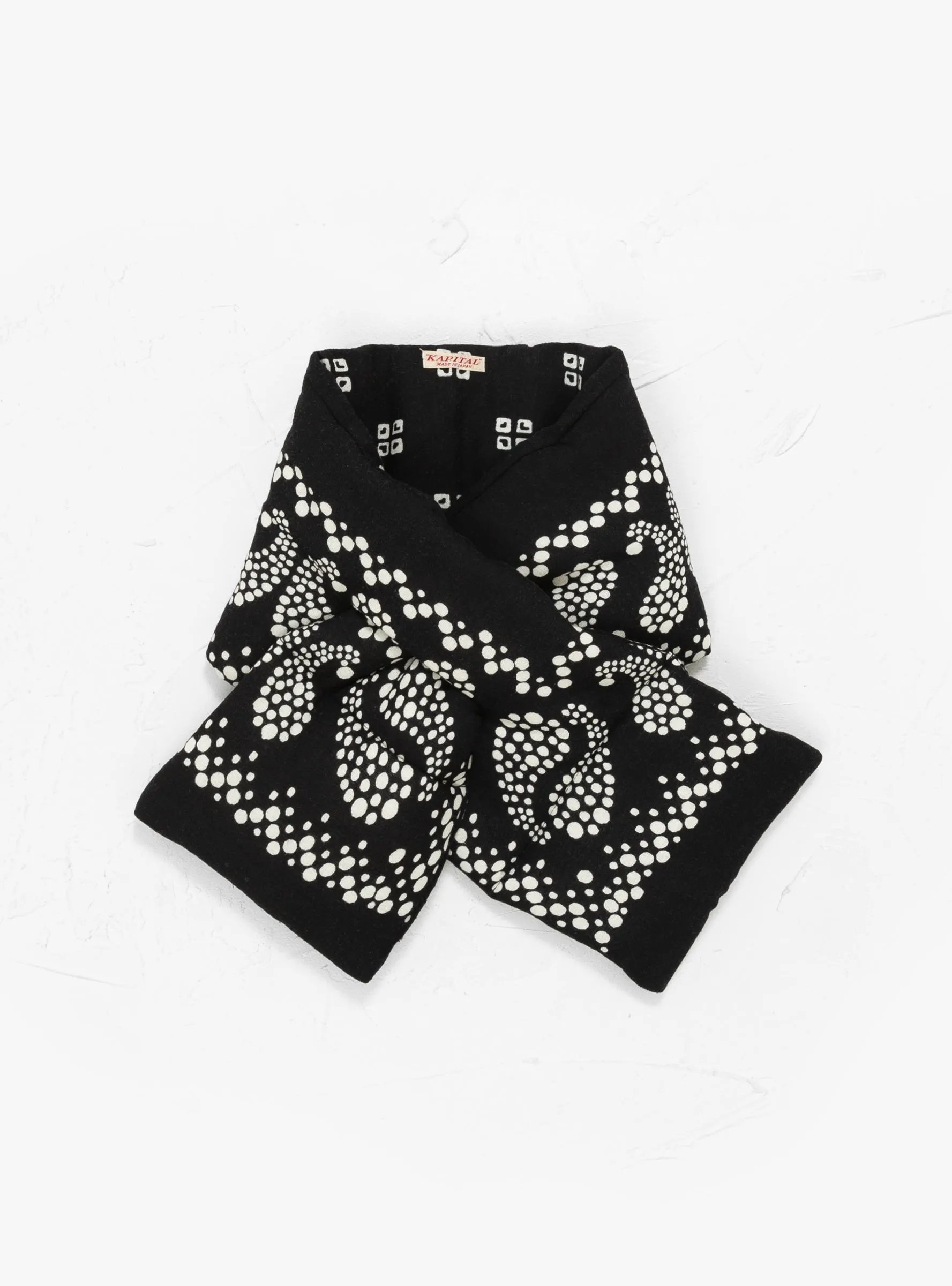 Linen Rayon Bandana Kesa Scarf Black