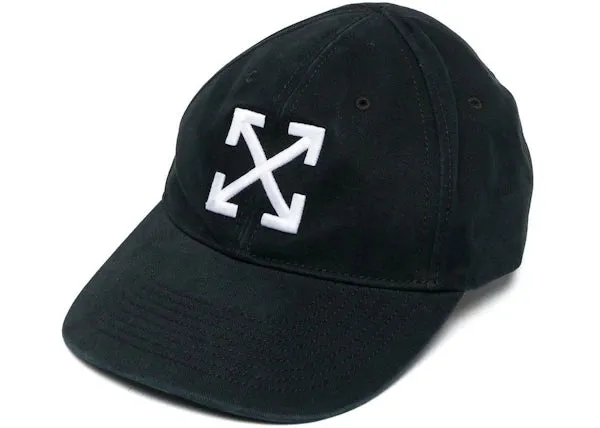 OFF-WHITE Arrow Logo Baseball Cap Black