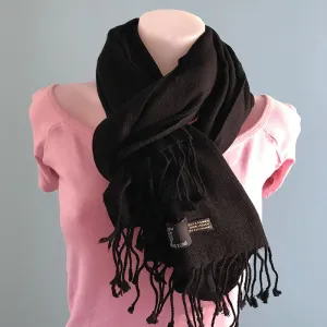 Pure Pashmina Scarf Black