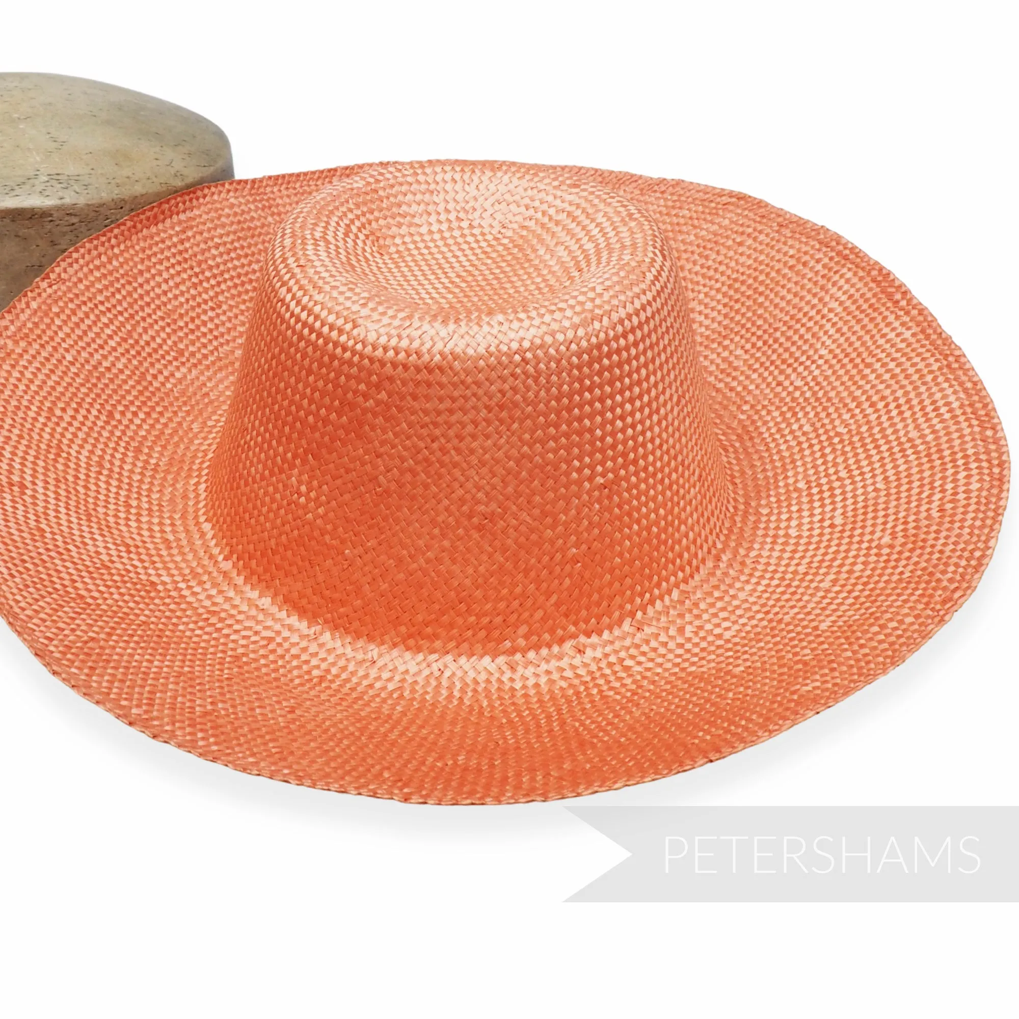 Ramie 1x1 Weave Straw Capeline Hat Body - 11"