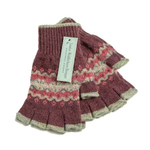 Shetland Flower Fingerless Gloves