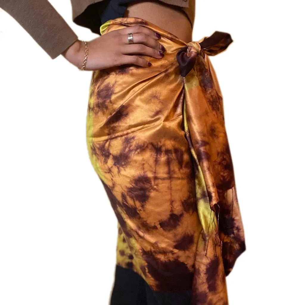 Sundarbans Sunrise Silk Scarf