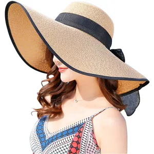 Women's Floppy Wide Brim Beach Hat